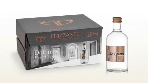 Dolomia Natural Mineral Sparkling Water 330ml x 20 glass bottles