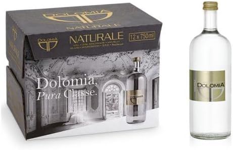 Dolomia Natural Mineral Still Water 750ml x 12 glass bottles
