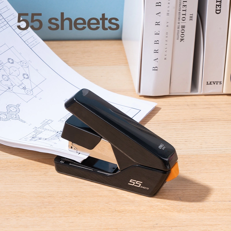 deli E0371S Effortless Flat Clinch Stapler, Black - Style 2 - Image 7