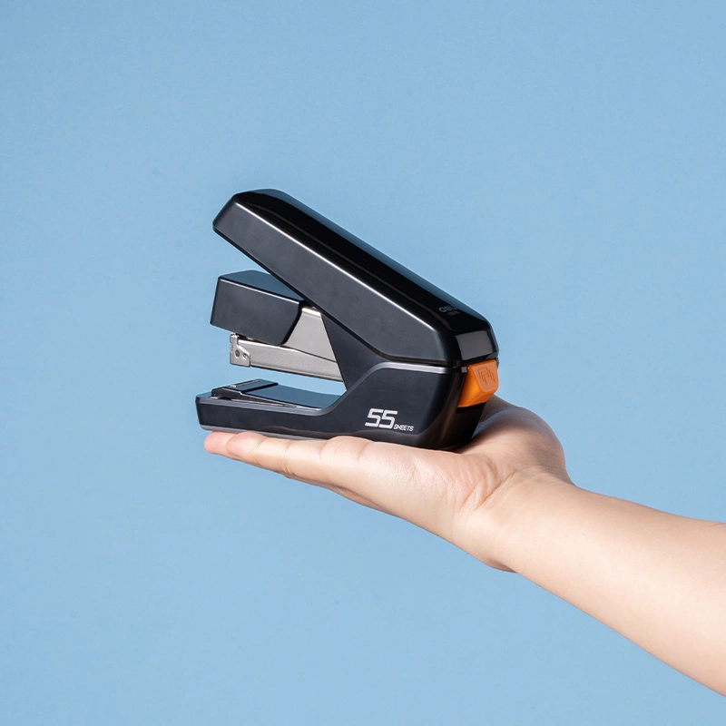 deli E0371S Effortless Flat Clinch Stapler, Black - Style 2 - Image 3