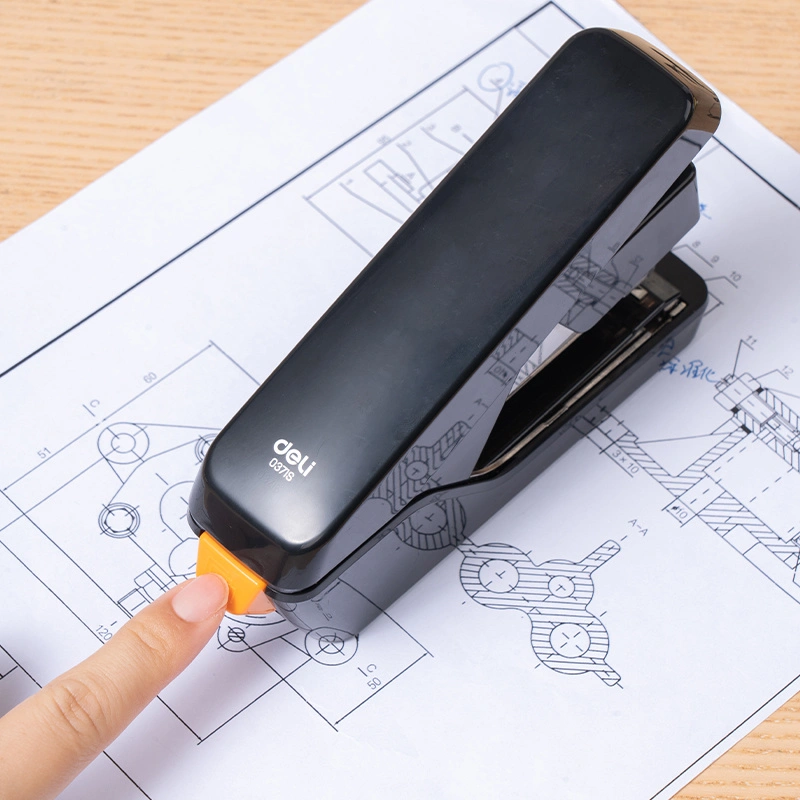deli E0371S Effortless Flat Clinch Stapler, Black - Style 2 - Image 6