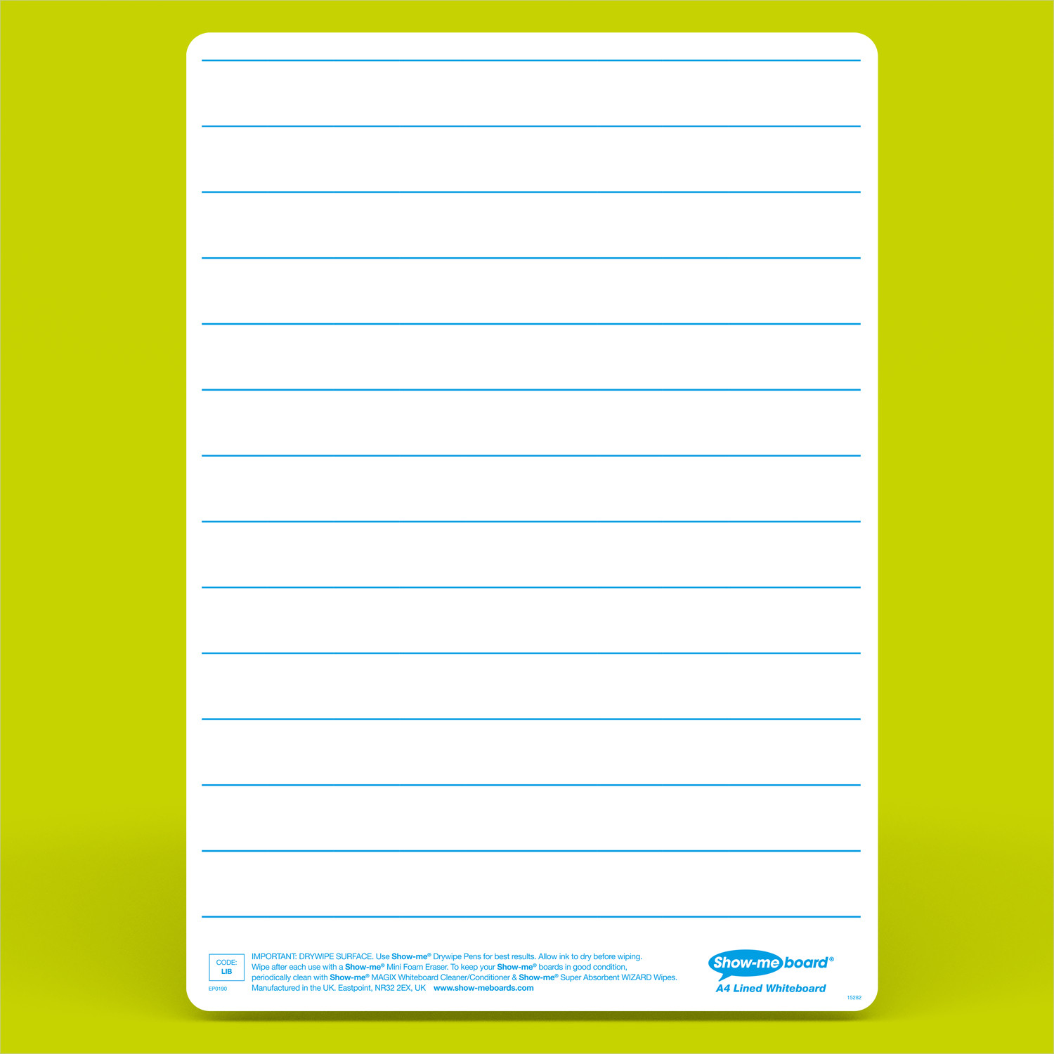 Show-Me Pack Of 35 X A4 Lined/Plain Whiteboards