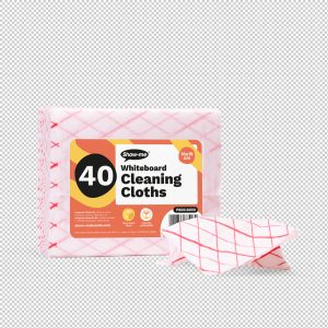 Show-me Pack Of 40 Plant-Based Whiteboard Eraser Cloths