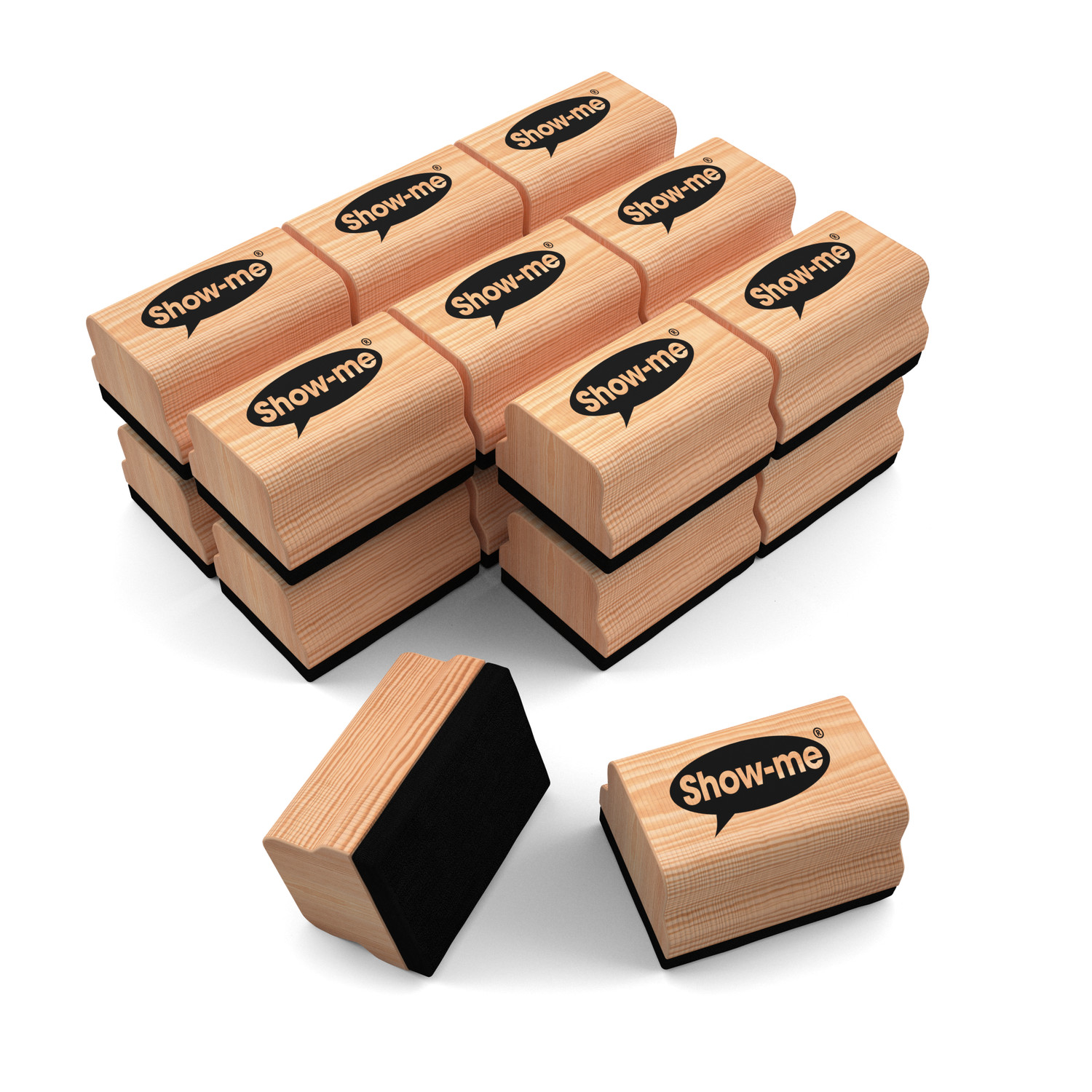 Show-me Pack of 30 Small Handled Erasers