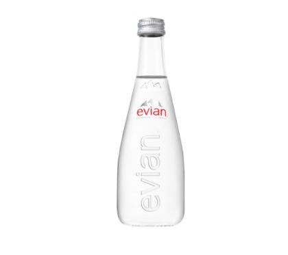 Evian Still water 330ml x 20 glass bottles - Image 2