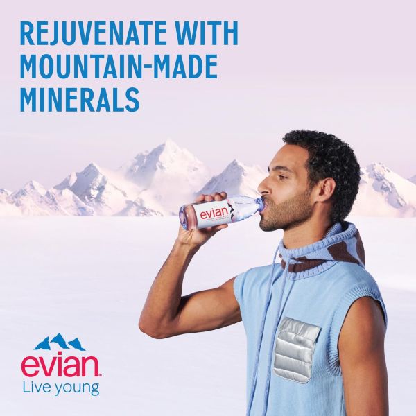 Evian Still water 330ml x 24 plastic bottles - Image 3