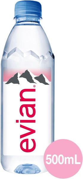 Evian Still water 500ml x 24 plastic bottles - Image 2