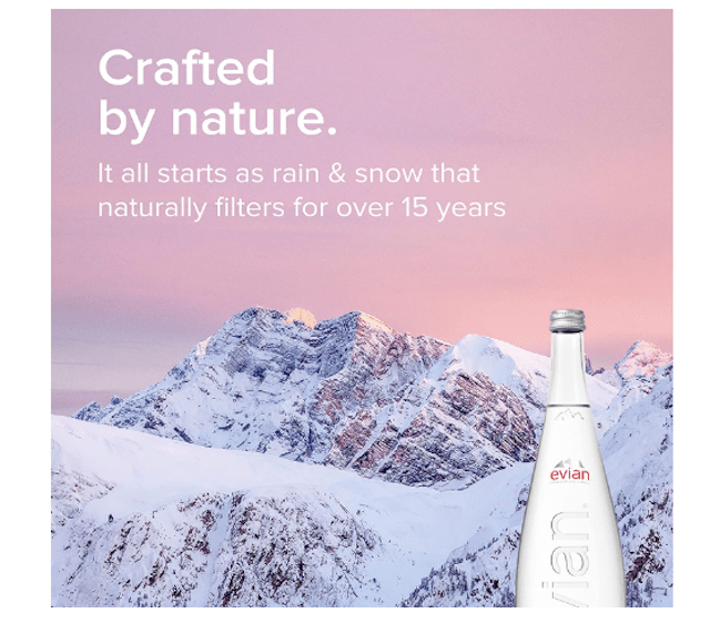 Evian Still water 750ml x 12 glass bottles - Image 2
