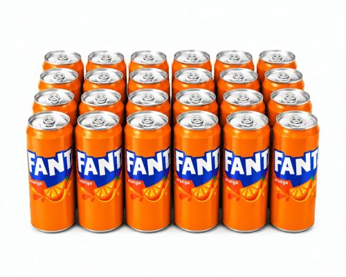 Fanta Orange Carbonated Soft Drink 330ml x 24 cans