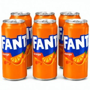 Fanta Orange Carbonated Soft Drink 330ml x 6 cans