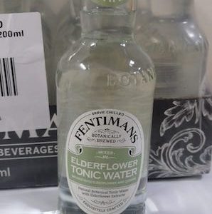 Fentimans Elderflower Tonic Water 200 ml x 24 glass bottles