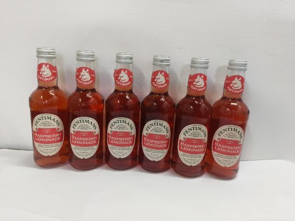 Fentimans Raspberry Lemonade Soft Drink 275 ml x 6 glass bottles