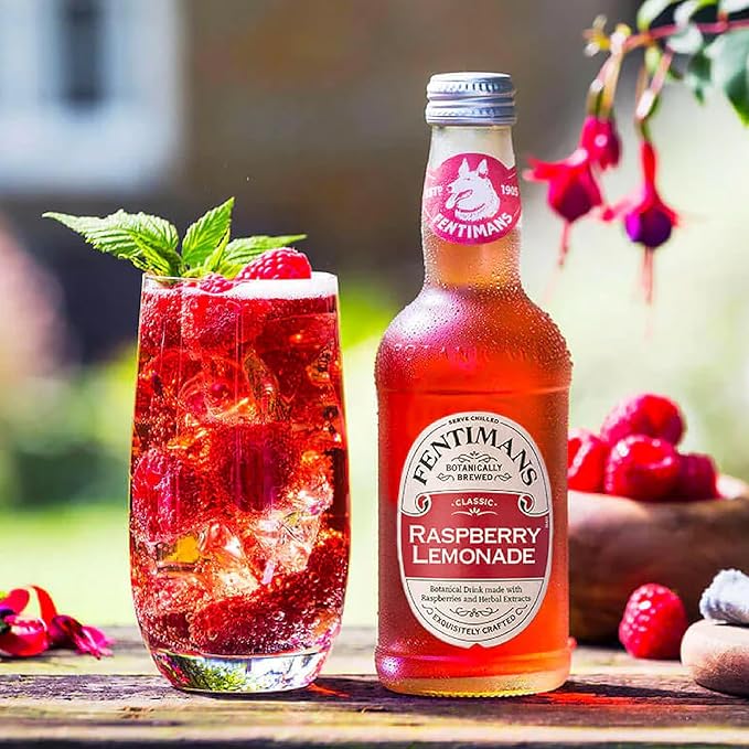 Fentimans Raspberry Lemonade Soft Drink 275 ml x 6 glass bottles - Image 2