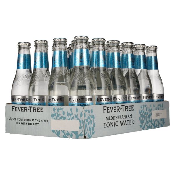 Fever Tree Mediterranean Tonic Water 200 ml x 24 glass bottles