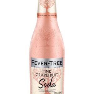 Fever Tree Pink Grapefruit soda water 24 x 200 ml glass bottle