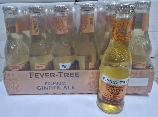 Fever Tree Premium Ginger Ale 200 ml x 24 glass bottles - Image 2