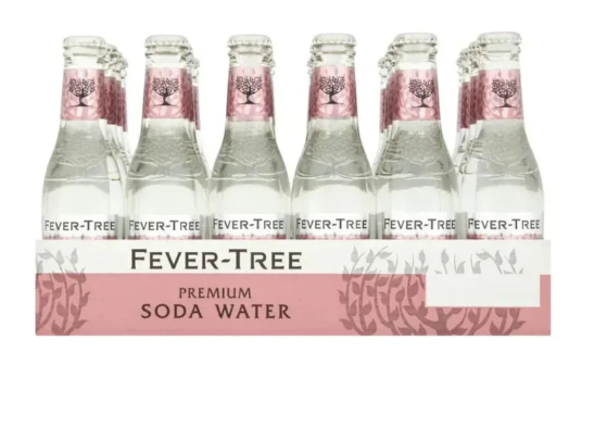 Fever Tree Premium Soda Water 200 ml x 24 glass bottles