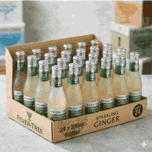 Fever Tree Sparkling Ginger Beer 200ml x 24 glass bottles