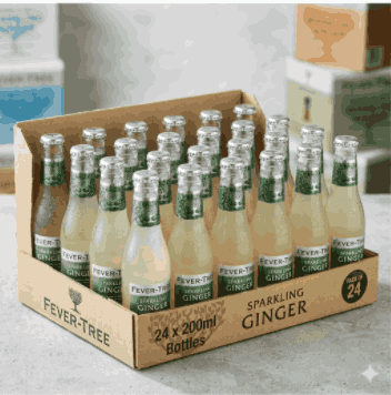 Fever Tree Sparkling Ginger Beer 200ml x 24 glass bottles