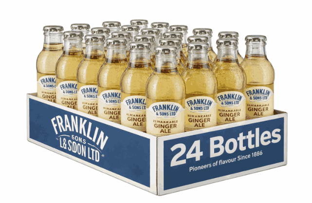 Franklin and Sons Ginger Ale 200ml x 24 Glass Bottles