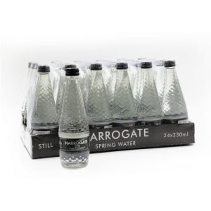 Harrogate Still Spring water 330ml x 24 glass bottles
