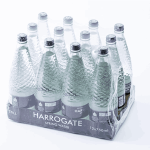 Harrogate Still Spring water 750ml x 12 glass bottles