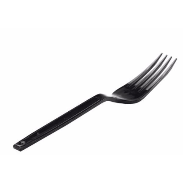Hotpack Heavy Duty Plastic Fork (Black Colour) 50 pcs - Image 2