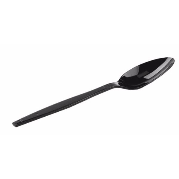 Hotpack Heavy Duty Plastic Spoon (Black Colour) 50 pcs - Image 2