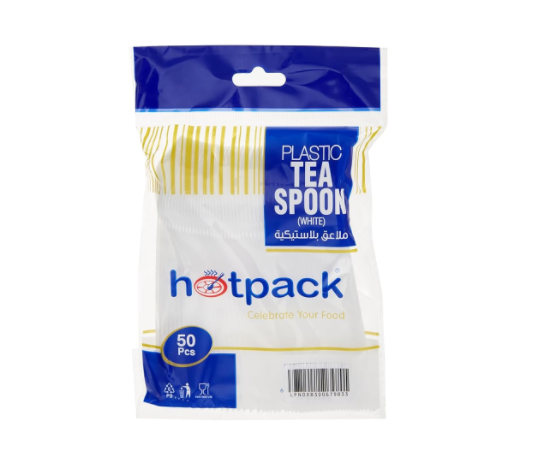 Hotpack Plastic Tea Spoon, Pack of 50 pcs