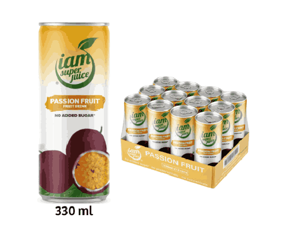 I am Superjuice Passion Fruit Juice 330 ml x 12 cans