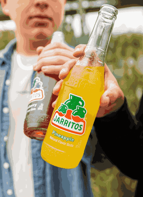 Jarritos Pineapple Natural Flavor Soda 370ml x 24 glass bottles - Image 2