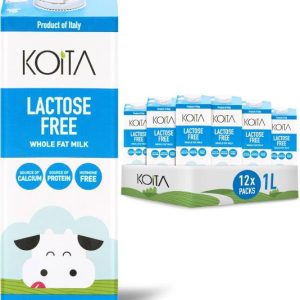 Koita Lactose Free Whole Fat Milk 1L, carton of 12 pcs
