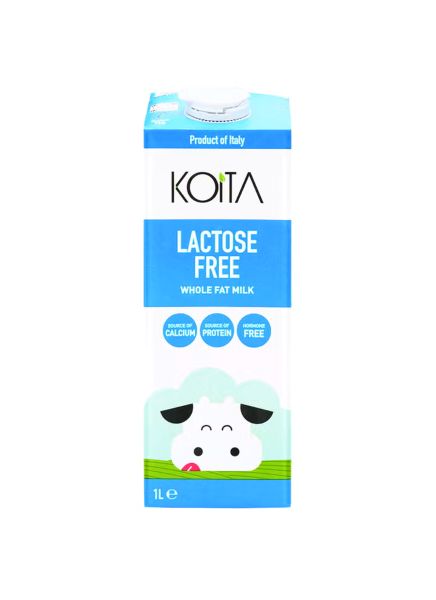Koita Lactose Free Whole Fat Milk 1L, carton of 12 pcs - Image 2