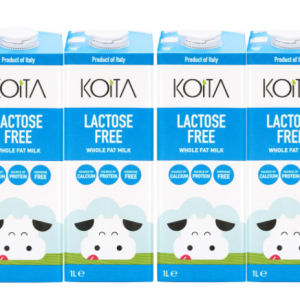 Koita Lactose Free Whole Fat Milk 1L, pack of 6 pcs