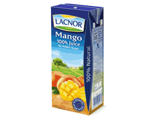 Lacnor Essentials Long Life Mango Juice No Added Sugar 180ml Pack of 8 - Image 2