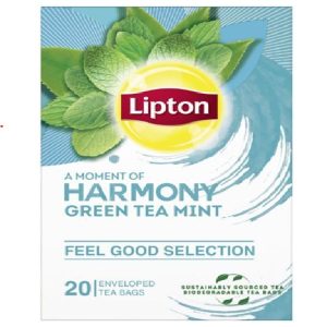Lipton Green Tea Mint, 20 Envelope Teabags