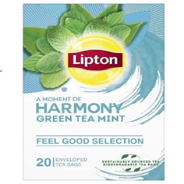 Lipton Green Tea Mint, 20 Envelope Teabags