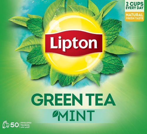 Lipton Green Tea Mint 50 Envelope Tea Bags