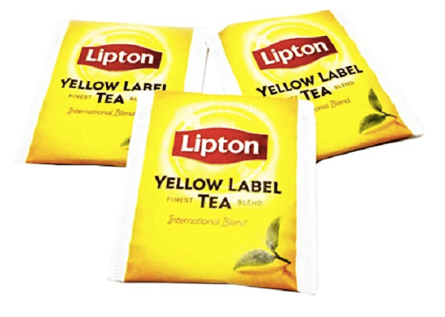 Lipton Yellow Label Black Tea Bags 100 envelopes Per Box