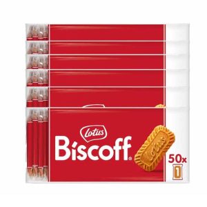 Lotus Biscoff Individually Wrapped Biscuit 312g ( Pack of 50), carton of 6 packs
