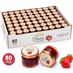 Maison Andresy Strawberry Jam 28 gram jar carton of 80 pcs