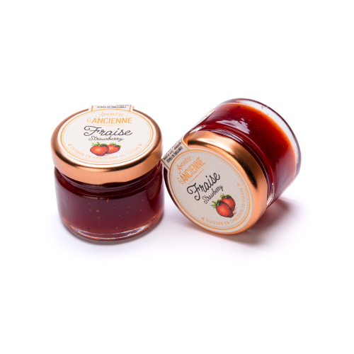 Maison Andresy Strawberry Jam 28 gram jar carton of 80 pcs - Image 2