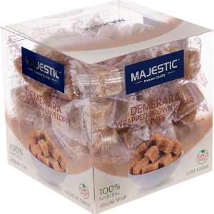 Majestic Individually Wrapped Brown Sugar Cubes 1 Box 400g