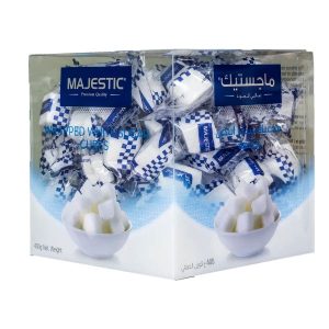 Majestic White Sugar Cubes Individually Wrapped 1 Box 400g