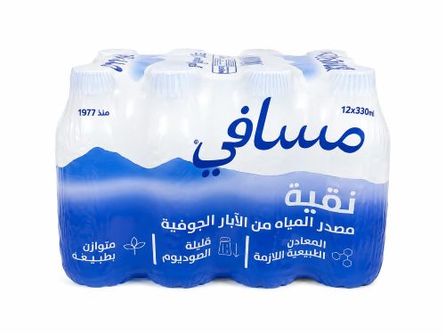 Masafi Pure Still water 330 ml x 12 plastic bottles - Image 2