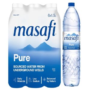 Masafi Still Water 1.5 L X 6 plastic bottles