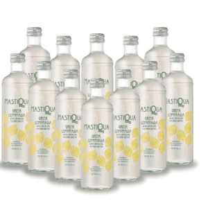 Mastiqua Lemonade Sparkling Water 330ml x 12 glass bottles