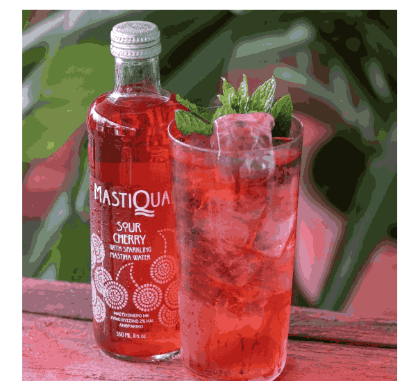 Mastiqua Sour Cherry Sparkling 330ml x 12 glass bottles - Image 2