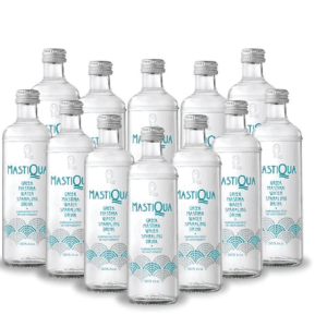 Mastiqua Sparkling Water 330ml x 12 glass bottles