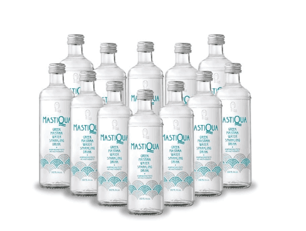 Mastiqua Sparkling Water 330ml x 12 glass bottles